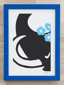 With Flowers for the Festival 7, TAROART by TAROUT 00017, shown in a blue frame