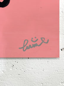 Close-up of the TAROUT signature on the pink lower-right corner of LOVE EVEN THE PARTS YOU HIDE, TAROART by TAROUT 00031