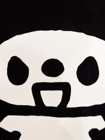 Close-up of LUNNY's black-and-white face in BE YOU!, TAROART by TAROUT 00033